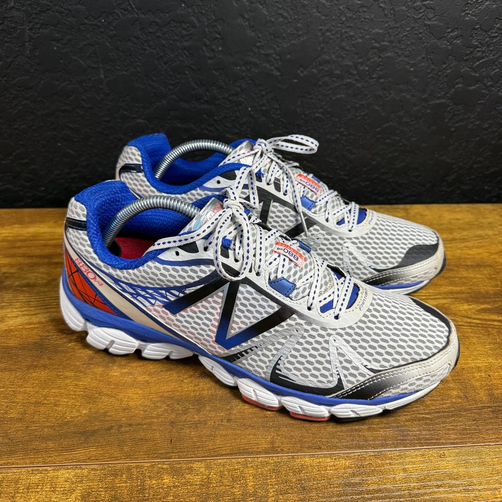 New Balance 880v4 M880WB4 Blue White Synthetic Mesh Running Shoes Mens 10D
